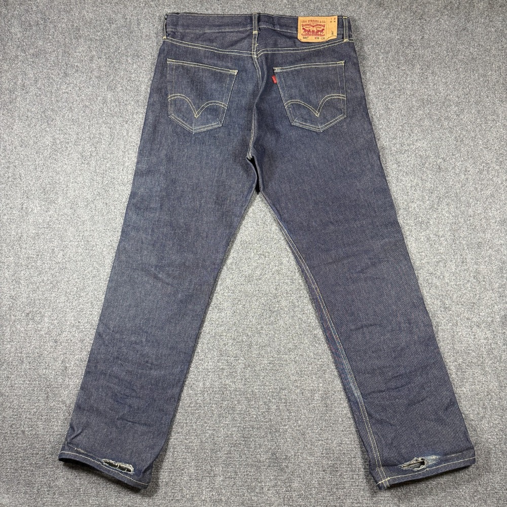 Vintage Levis  501 Original Fit Jeans Mens 36x30 Dark Wash Made in USA #3638